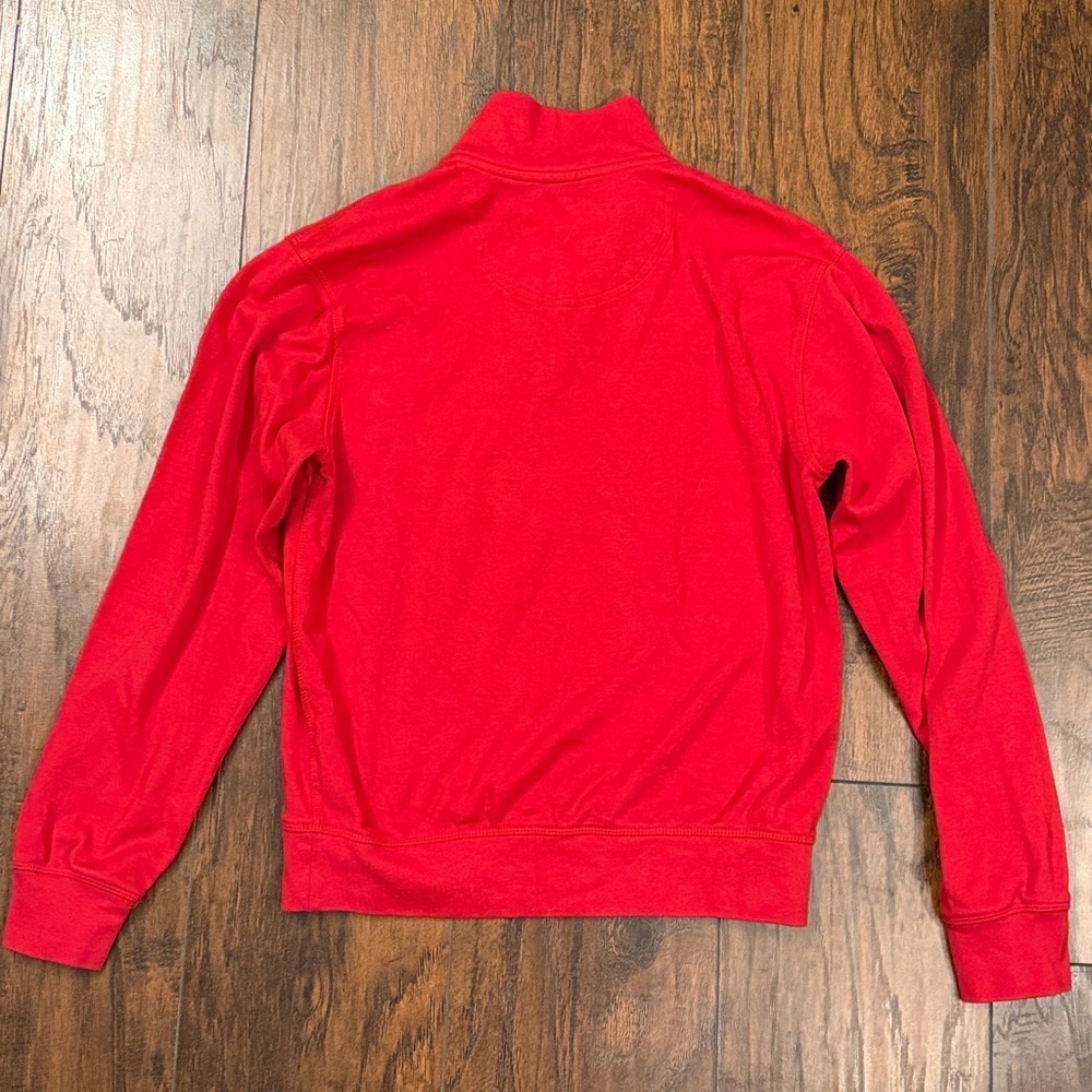 NWOT Polo Ralph Lauren Estate Ribbed Cotton 1/4 Zip in Red size small (O3) - Picture 4 of 5